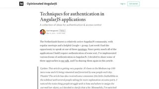 
                            1. Techniques for authentication in AngularJS applications