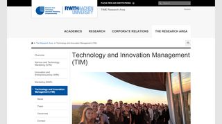 
                            9. Technology and Innovation Management (TIM) - RWTH ...