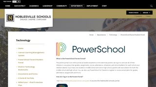 
                            8. Technology / PowerSchool Parent/Student Portal - Noblesville Schools