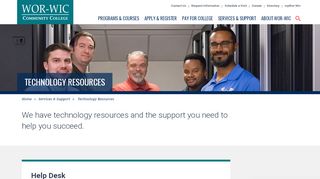 
                            3. Technology Resources - Wor-Wic Community College