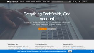 
                            2. TechSmith Account | TechSmith