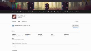 
                            5. TechWorld-1.2.0.Curse-1.4.7.zip - Files - Tech World ... - Feed The Beast