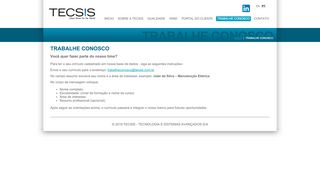 
                            5. Tecsis - Tecnologia e Sistemas Avançados S/A