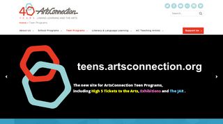 
                            2. Teen Programs - ArtsConnection