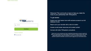 
                            2. TEKsystems Login Page