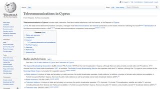 
                            4. Telecommunications in Cyprus - Wikipedia