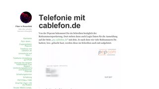 
                            9. Telefonie mit cablefon.de – Fiber in Rosenfeld
