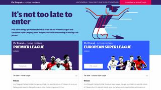 
                            8. Telegraph Fantasy Football Premier League, Home Page