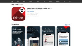 
                            9. Telegraph Newspaper Edition UK on the App Store