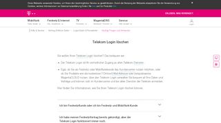 
                            11. Telekom Login löschen | Telekom Hilfe