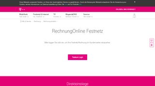 
                            9. Telekom RechnungOnline Festnetz Login | Telekom …