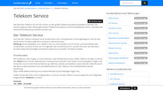 
                            7. TELEKOM Service - kundendienst-info.de