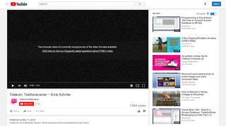 
                            7. Telekom: Telefoniecenter – Erste Schritte - YouTube