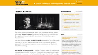 
                            2. TELEMATIK-GARANT » VHV Partner-Portal