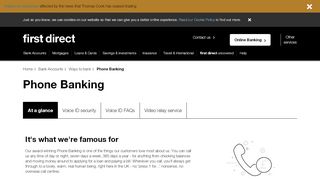 
                            8. Telephone Banking | Phone Banking | first direct