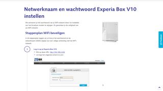 
                            9. Telfort: Netwerknaam en wachtwoord Experia Box …