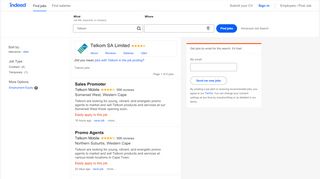 
                            9. Telkom Jobs - August 2019 | Indeed.co.za