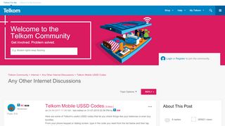 
                            6. Telkom Mobile USSD Codes - Telkom Community - 9832