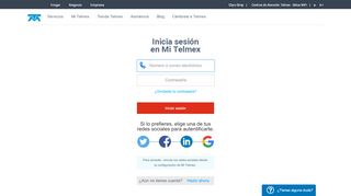 
                            3. Telmex Login - Tienda Telmex