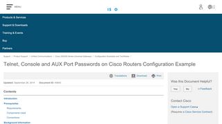 
                            2. Telnet, Console and AUX Port Passwords on Cisco Routers ...