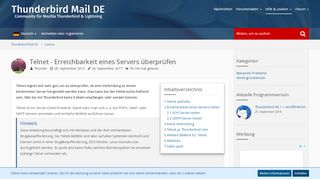 
                            5. Telnet - Erreichbarkeit eines ... - thunderbird-mail.de