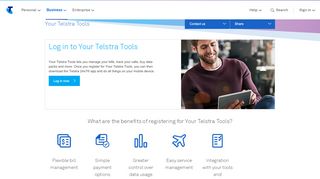 
                            2. Telstra Business Tools for Self Service