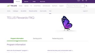 
                            4. TELUS Rewards FAQ