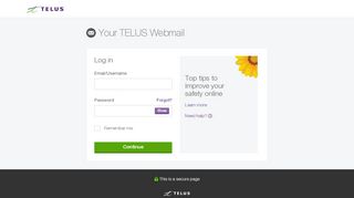 
                            8. TELUS Webmail - log in