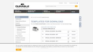 
                            3. Template Downloads - DURABLE
