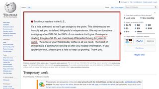 
                            8. Temporary work - Wikipedia