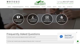 
                            9. Tenant FAQs | Marchant Property Management