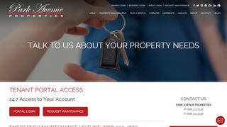 
                            2. Tenant Portal - Park Avenue Properties