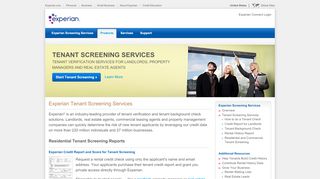 
                            5. Tenant screening services from Experian as low as …