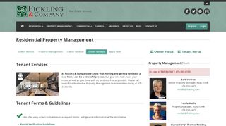 
                            1. Tenant Services - Residential Property ... - Fickling & Company