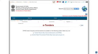 
                            10. Tenders | Central Public Works Department, Government of India