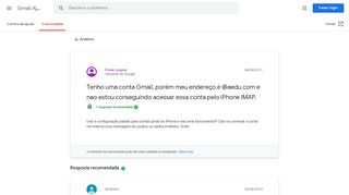 
                            5. Tenho uma conta Gmail, porém meu endereço é …