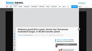 
                            8. Tennessee basketball: Kira Lewis of Alabama in NCAA transfer portal
