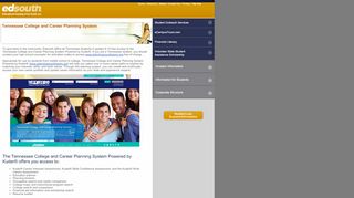 
                            2. Tennessee College and Career Planning System - Edsouth