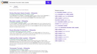 
                            6. tennessee mountain roller coaster - WOW.com - Content Results