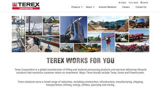 
                            3. Terex Corporation