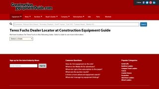 
                            5. Terex Fuchs Equipment Dealer Locator | Construction ...