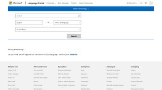 
                            8. Terminology Search - Microsoft | Language Portal