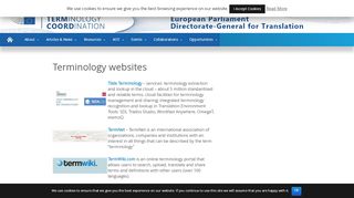 
                            5. Terminology websites and blogs - Terminology Coordination Unit