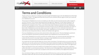 
                            6. Terms and Conditions - MyAlabama