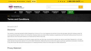 
                            10. Terms and Conditions | Safety Unlimited