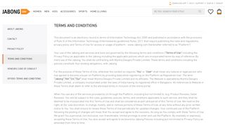 
                            4. Terms and Conditions - Wear your style: Jabong.com