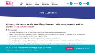 
                            7. Terms & Conditions - TOTO Energy