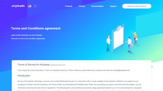 
                            3. Terms of Service - Anyleads
