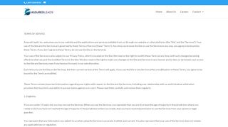 
                            8. Terms of Service - Assured Leads