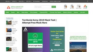 
                            6. Territorial Army 2019 Mock Test | Attempt Free …